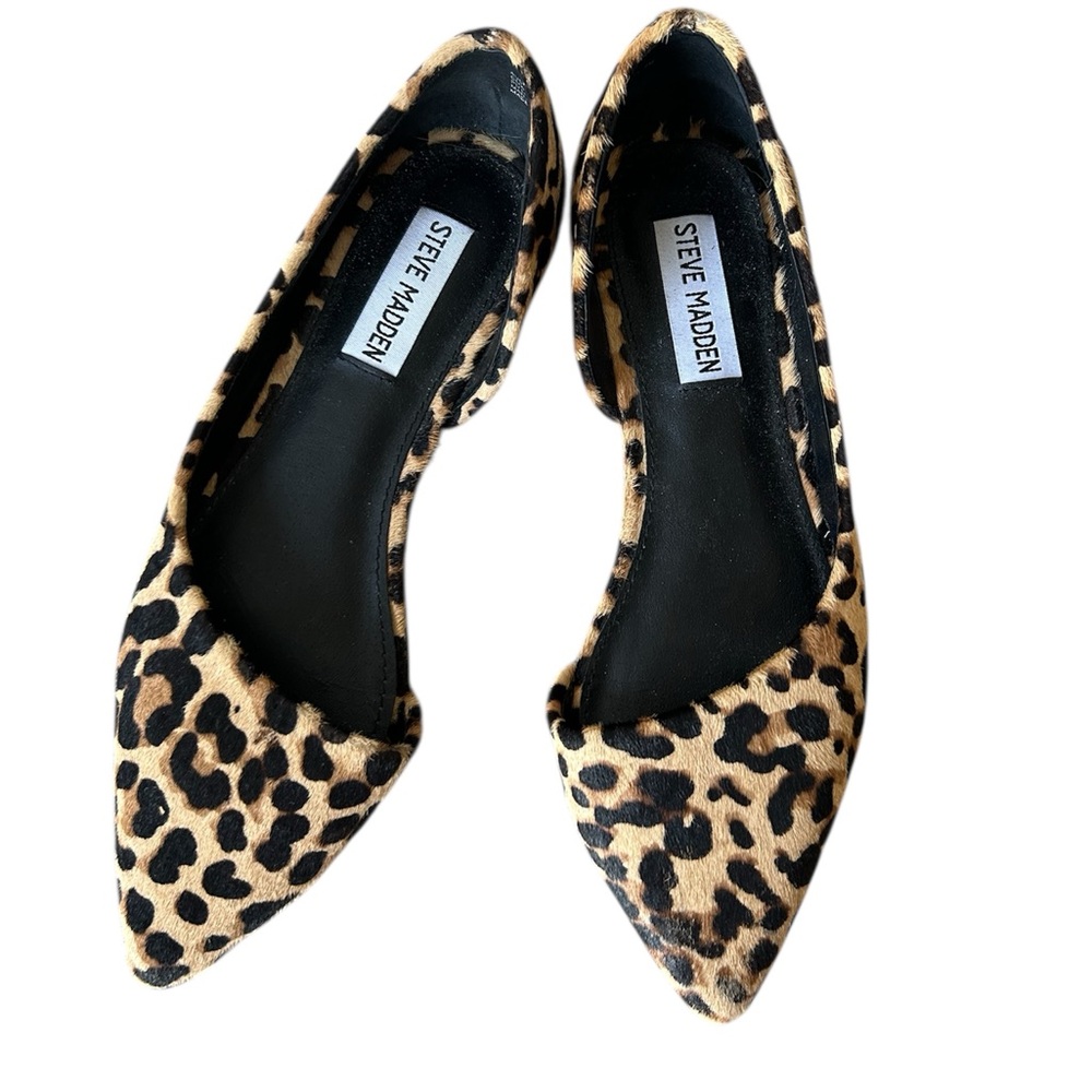 Steve Madden Audriana Cow Printed Hair Ballet Flats size 6M NWOT - Picture 3 of 8